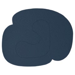 Customizable Riff Rug from Souda, 4x6 ft, Wool, Medium Blue