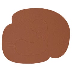 Customizable Riff Rug from Souda, 6x8 ft, Wool, Terracotta