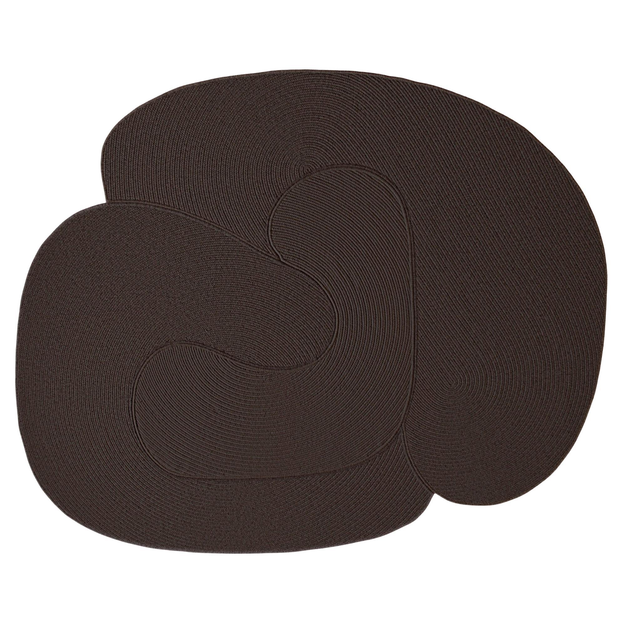 Tappeto Riff personalizzabile di Souda, 8x10 ft, Lana, Marrone