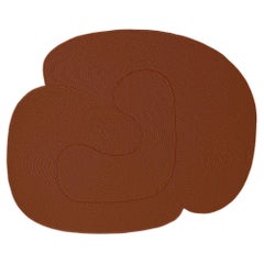 Customizable Riff Rug from Souda, 8x10 ft, Wool, Burnt Orange