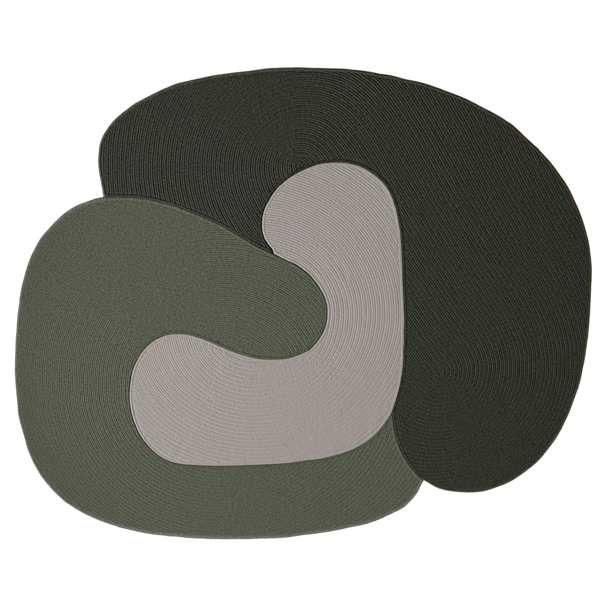 Customizable Riff Rug from Souda, 8x10 ft, Wool, Multicolor D
