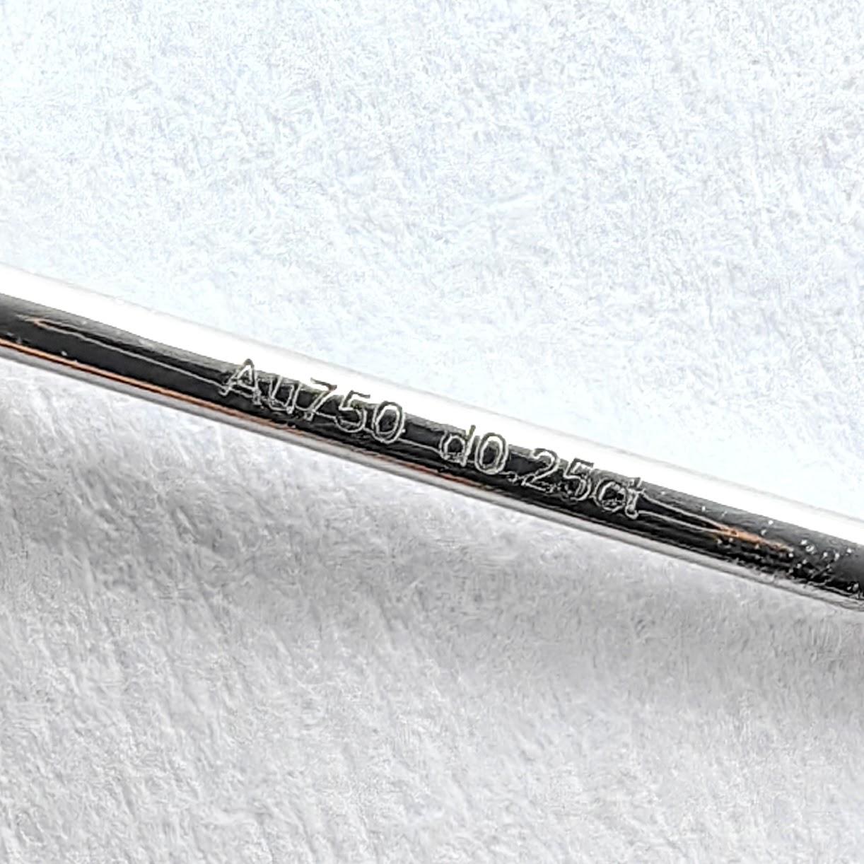 Customizable Round Brilliant Cut Linear Diamond D… - image 11