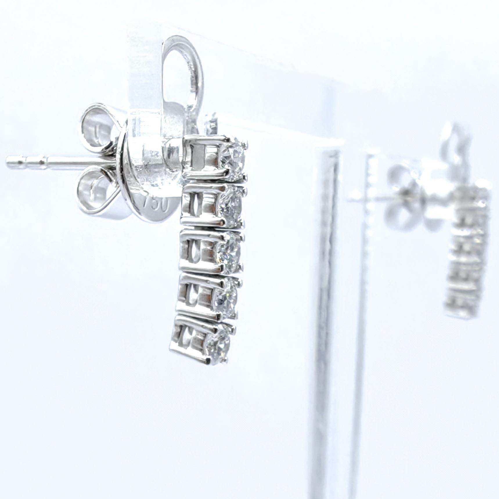 Customizable Round Brilliant Cut Linear Diamond D… - image 4