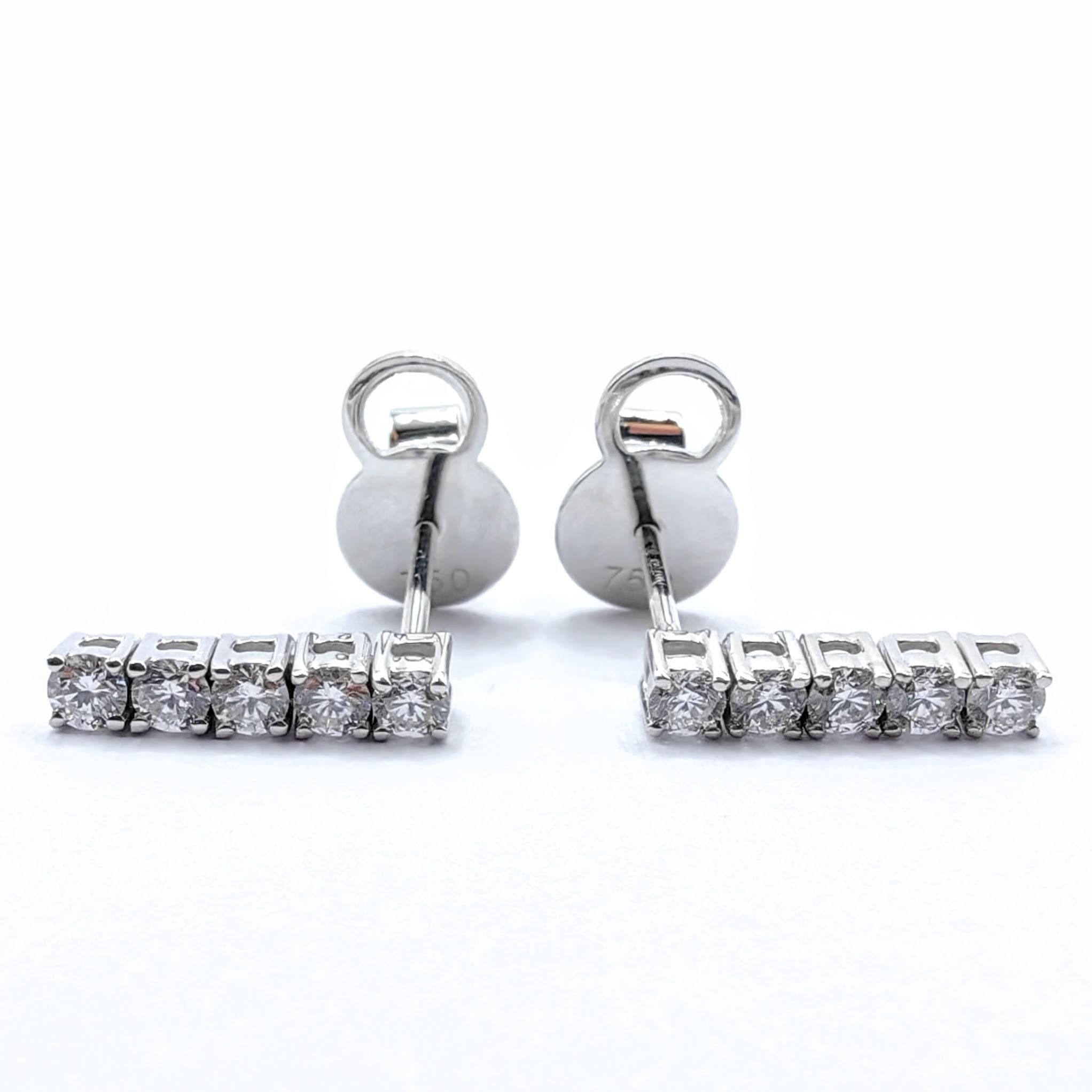 Customizable Round Brilliant Cut Linear Diamond D… - image 7