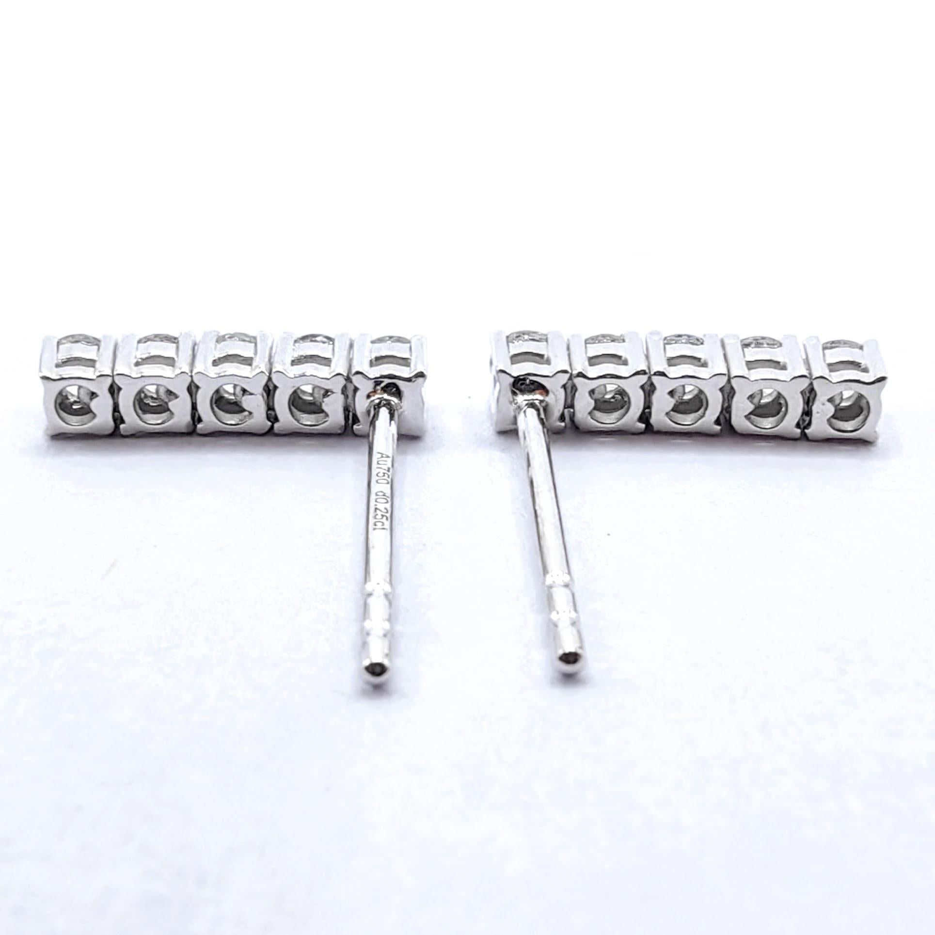 Customizable Round Brilliant Cut Linear Diamond D… - image 8