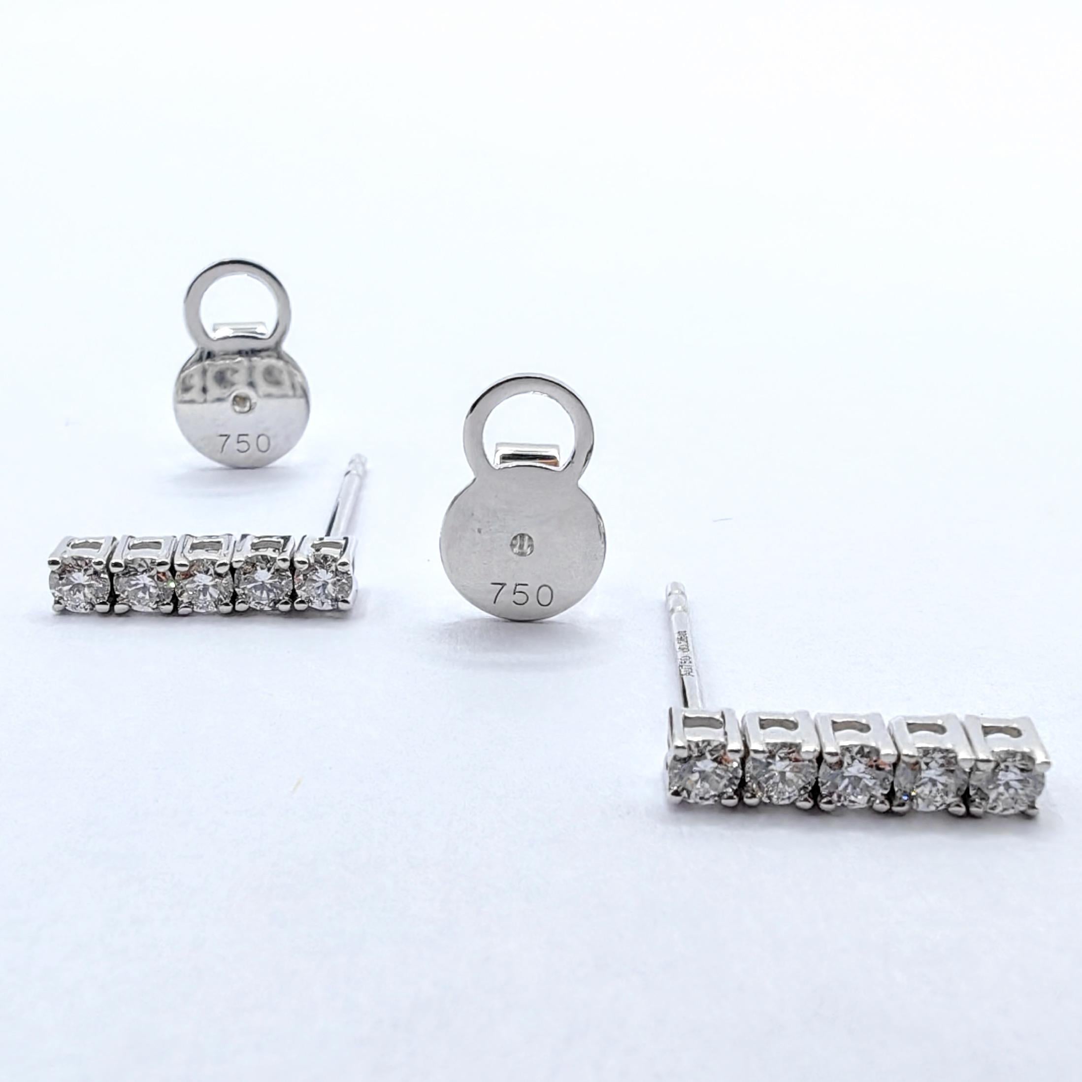 Customizable Round Brilliant Cut Linear Diamond D… - image 9