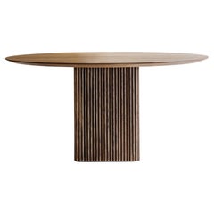 Customizable Round Dining Table TEN 120, More Wood Finishes