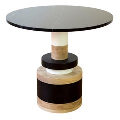 Sass Cafe Table from Souda, Small, Black Marble Top, Made to Order