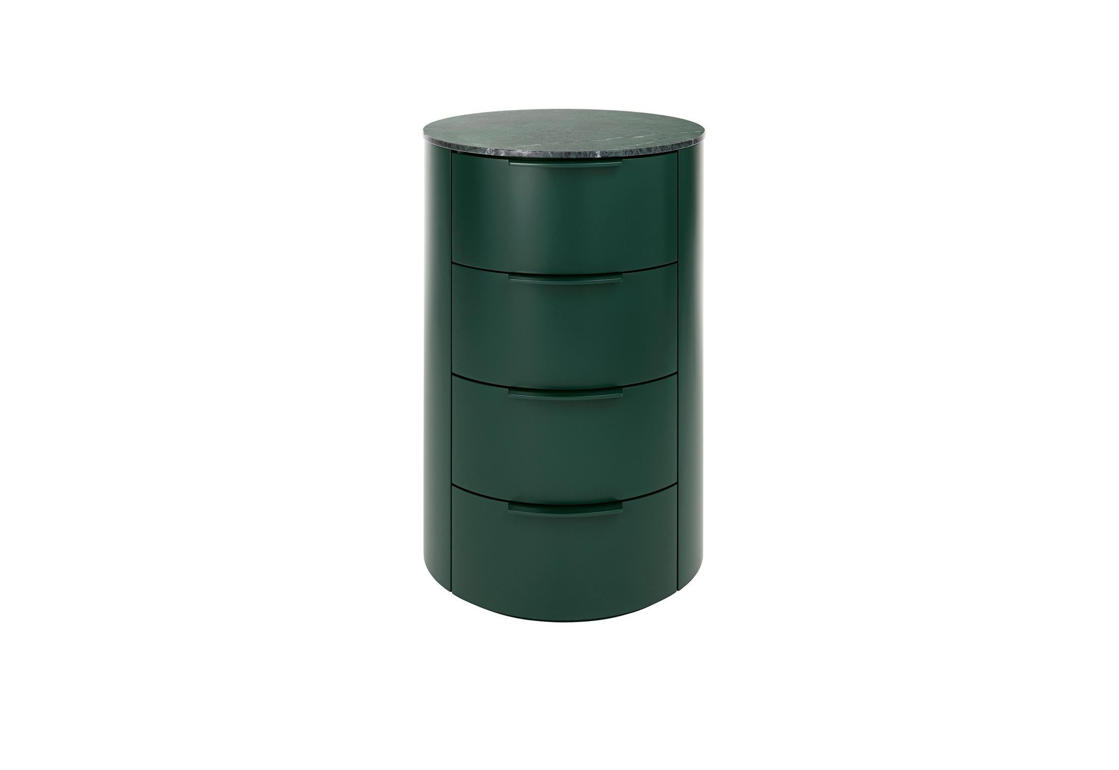 Armario circular Schonbuch Conga personalizable con encimera de mármol de Thomas Althaus Madera en venta