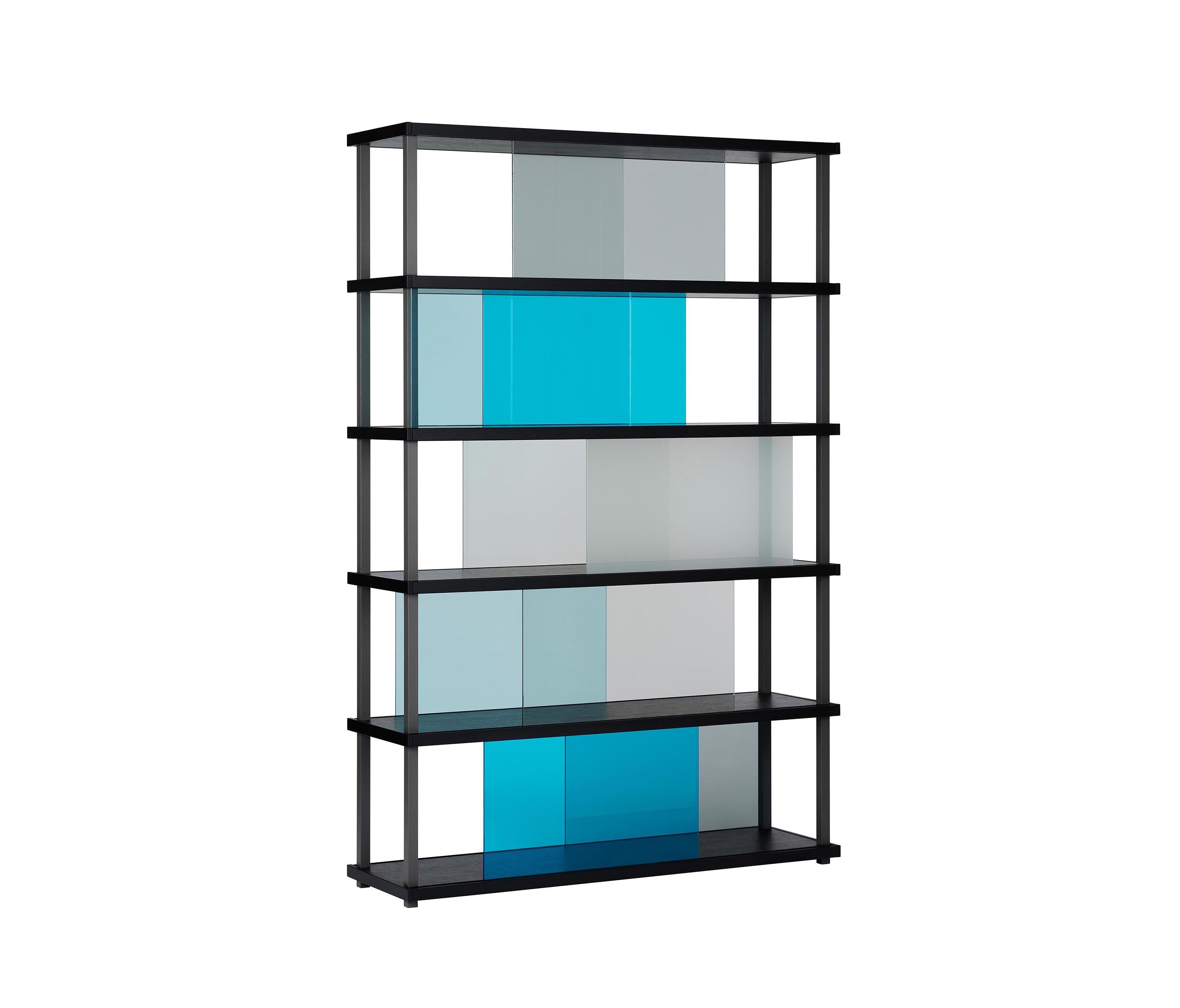 Scaffale personalizzabile Schonbuch in legno massiccio e anima in vetro di Leandra Eibl in vendita 4