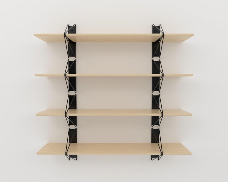 Customizable Set Of 4 Strut Shelves From Souda Black Made To