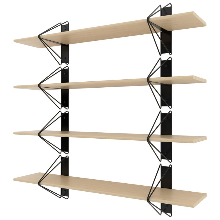 Customizable Set Of 4 Strut Shelves From Souda Black Made To