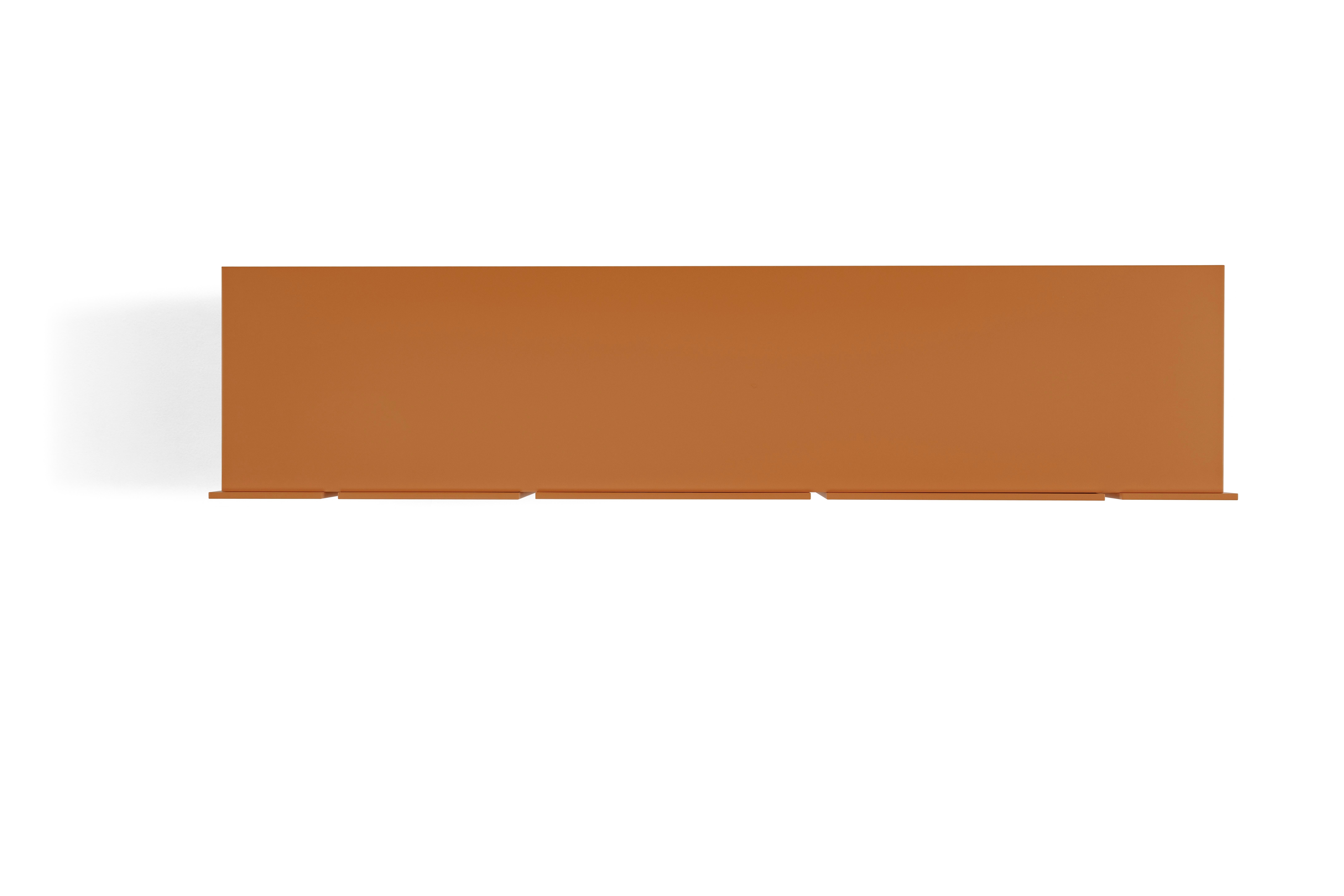 italien Enfilade personnalisable Sistema Parere M10, bois teinté orange en vente