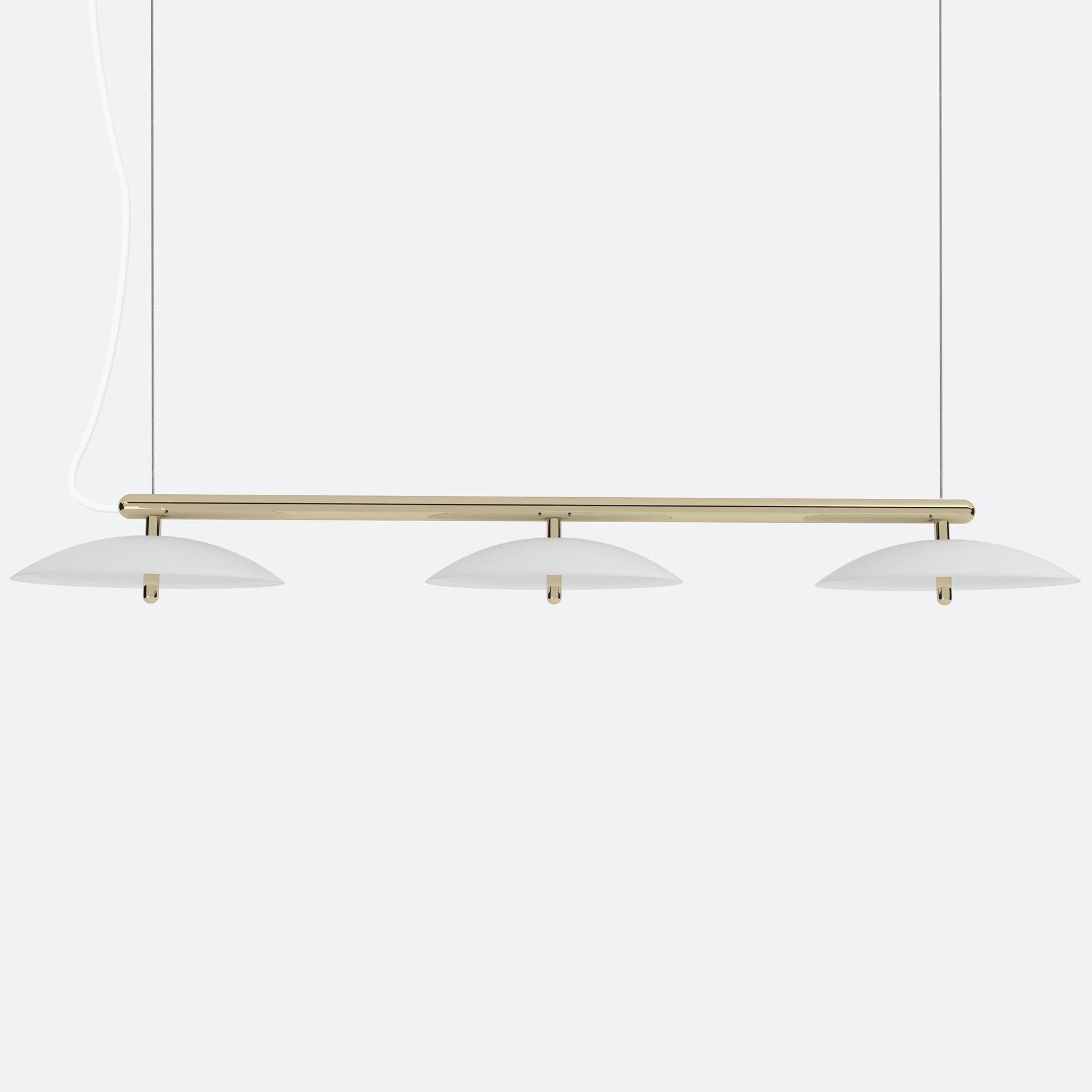 Signal Linear Pendant, by Souda, Medium, Brass, Made to Order For Sale 3