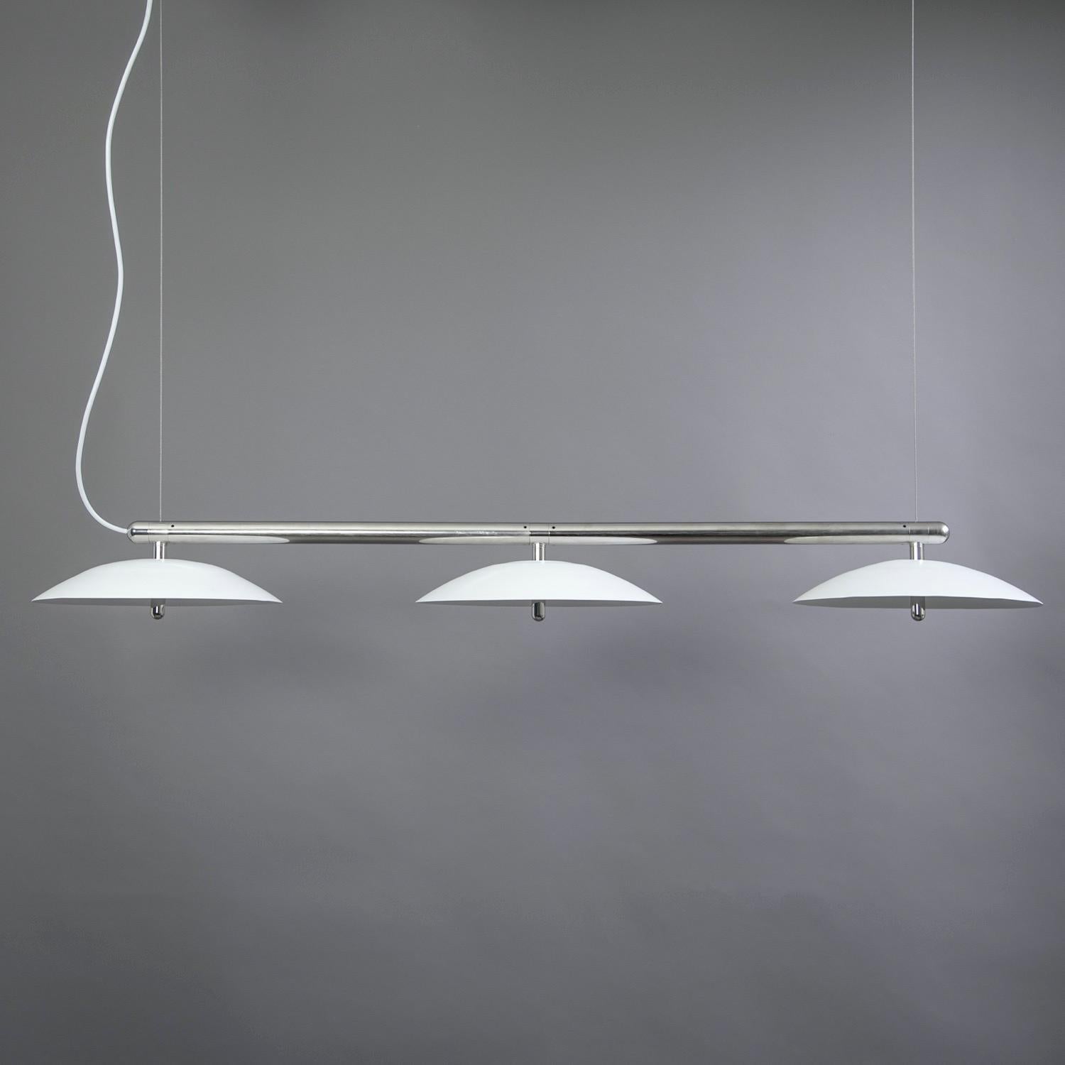 Contemporary Signal Linear Pendant, by Souda, Medium, Brass, Made to Order For Sale