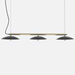 Signal Linear Pendant, Souda, Medium, Black and Nickel, Made to Order