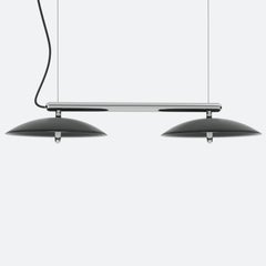 Signal Linear Pendant, Souda, Short, Black and Nickel Made to Order