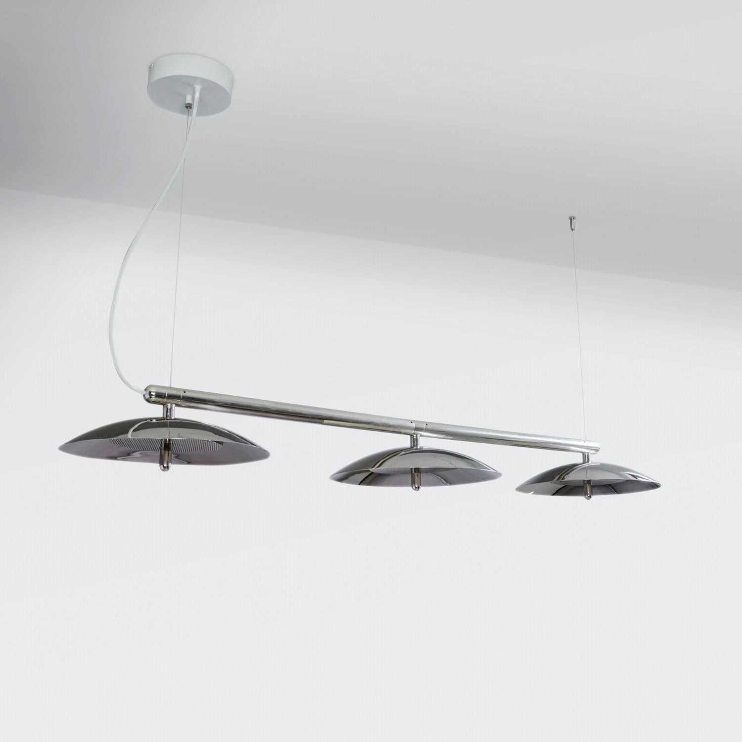 Signal Linear Pendant, Souda, Short, Black and Nickel Made to Order In New Condition For Sale In Brooklyn, NY