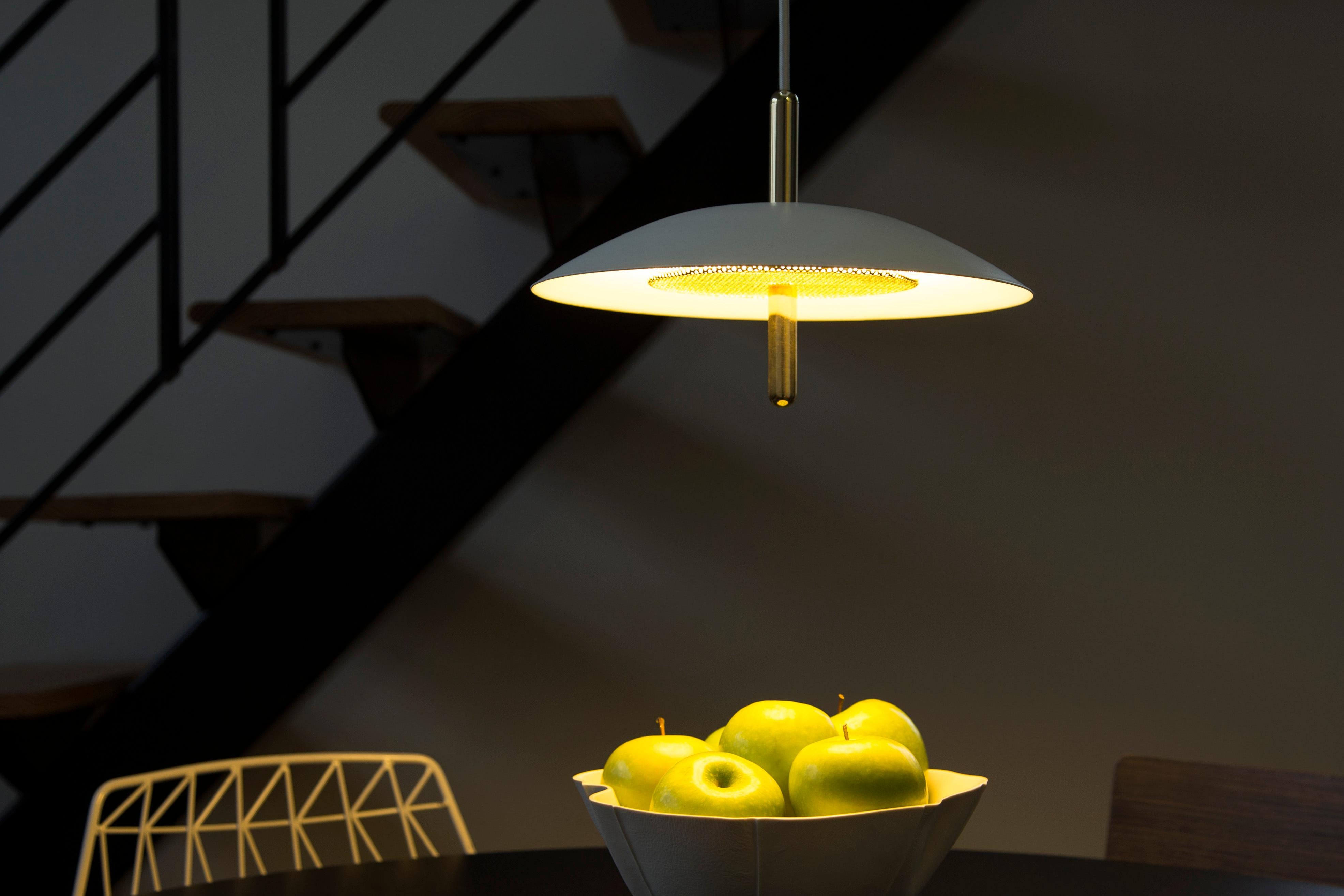 Modern Signal Pendant Light from Souda, Brass, Made to Order For Sale