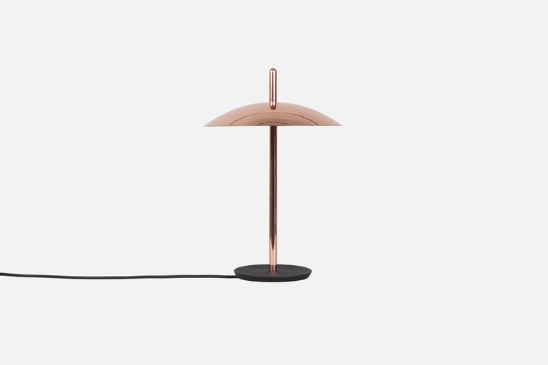 Signal Table Light from Souda, Polished Brass, Made to Order In New Condition For Sale In Brooklyn, NY
