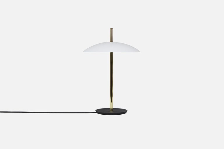 Contemporary Signal Table Light from Souda, Polished Brass, Made to Order For Sale