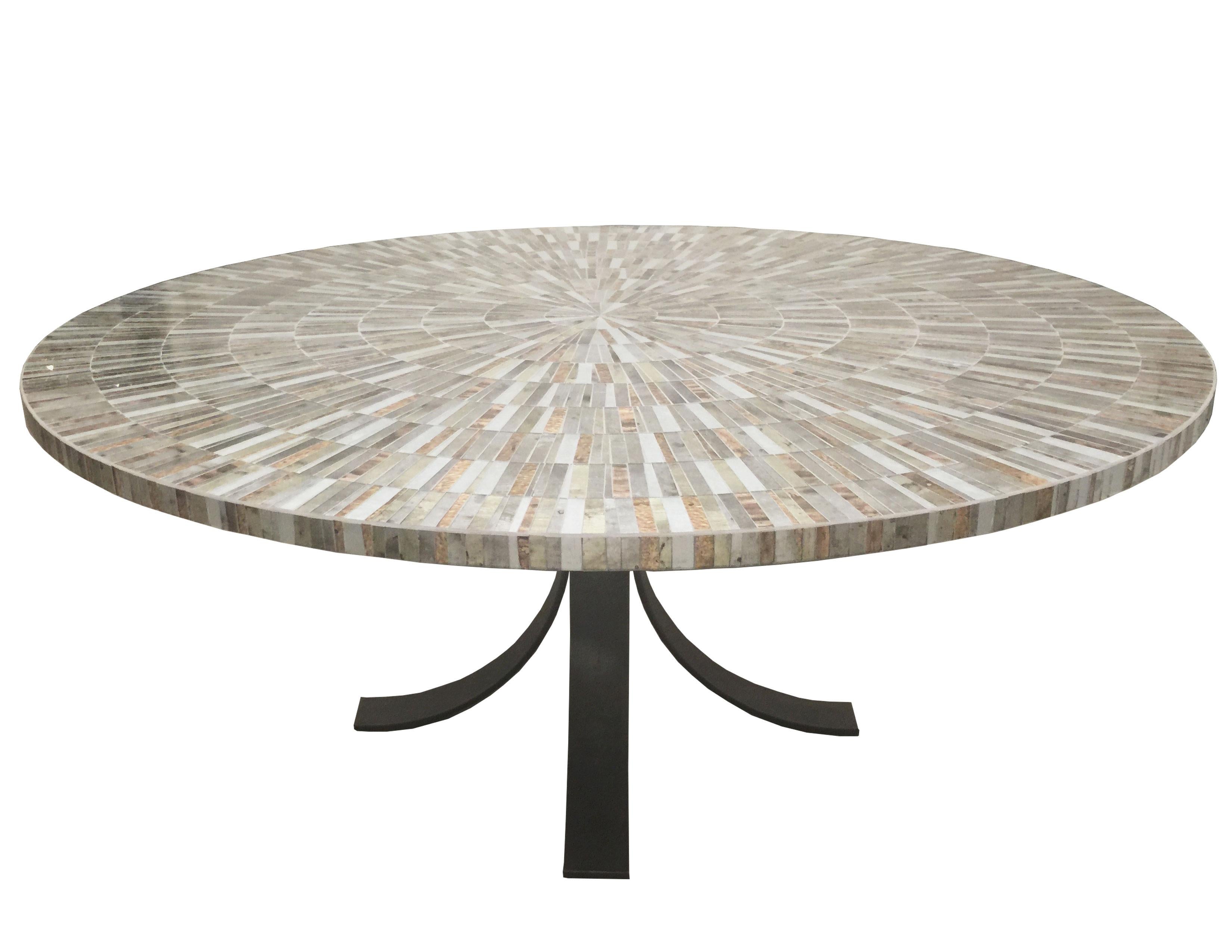 mirror mosaic table