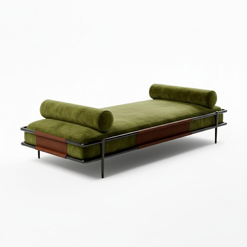 Elegante sofá cama personalizable con lujosos acabados en piel, lacados o acero en venta 3