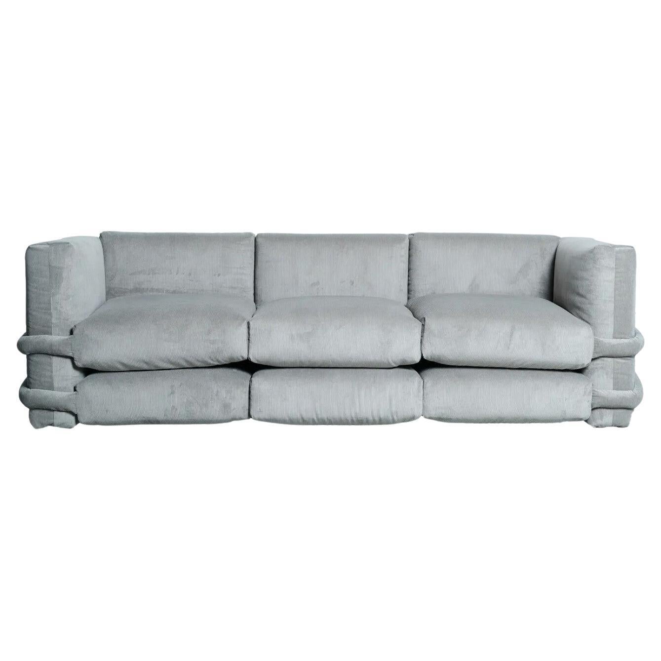 Canapé personnalisable 3 modules 'Pillow' by Muller Van Severen, Ash Corduroy