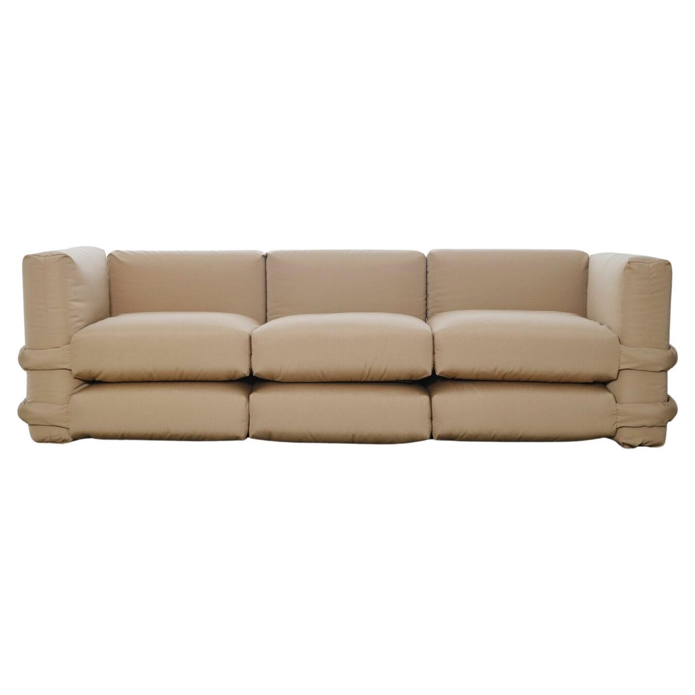 Customizable Sofa 3 modules 'Pillow' by Muller Van Severen, Beige Canvas For Sale