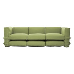 Canapé personnalisable 3 modules 'Pillow' par I Muller Van Severen, Green Tea Canvas