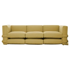 Customizable Sofa 3 modules 'Pillow' by Muller Van Severen, Yellow Canvas