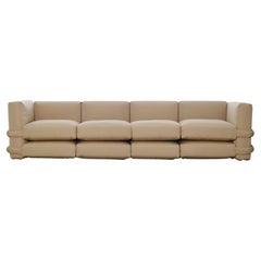 Canapé personnalisable 4 modules 'Pillow' by Muller Van Severen, Beige Canvas