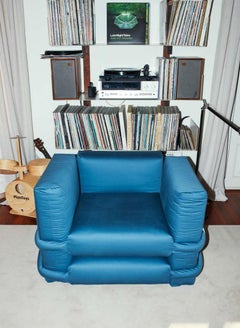 Customizable Sofa 4 modules 'Pillow' by Muller Van Severen, Light Blue Cotton