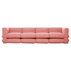 Customizable Sofa 4 modules 'Pillow' by Muller Van Severen, Pink Cotton