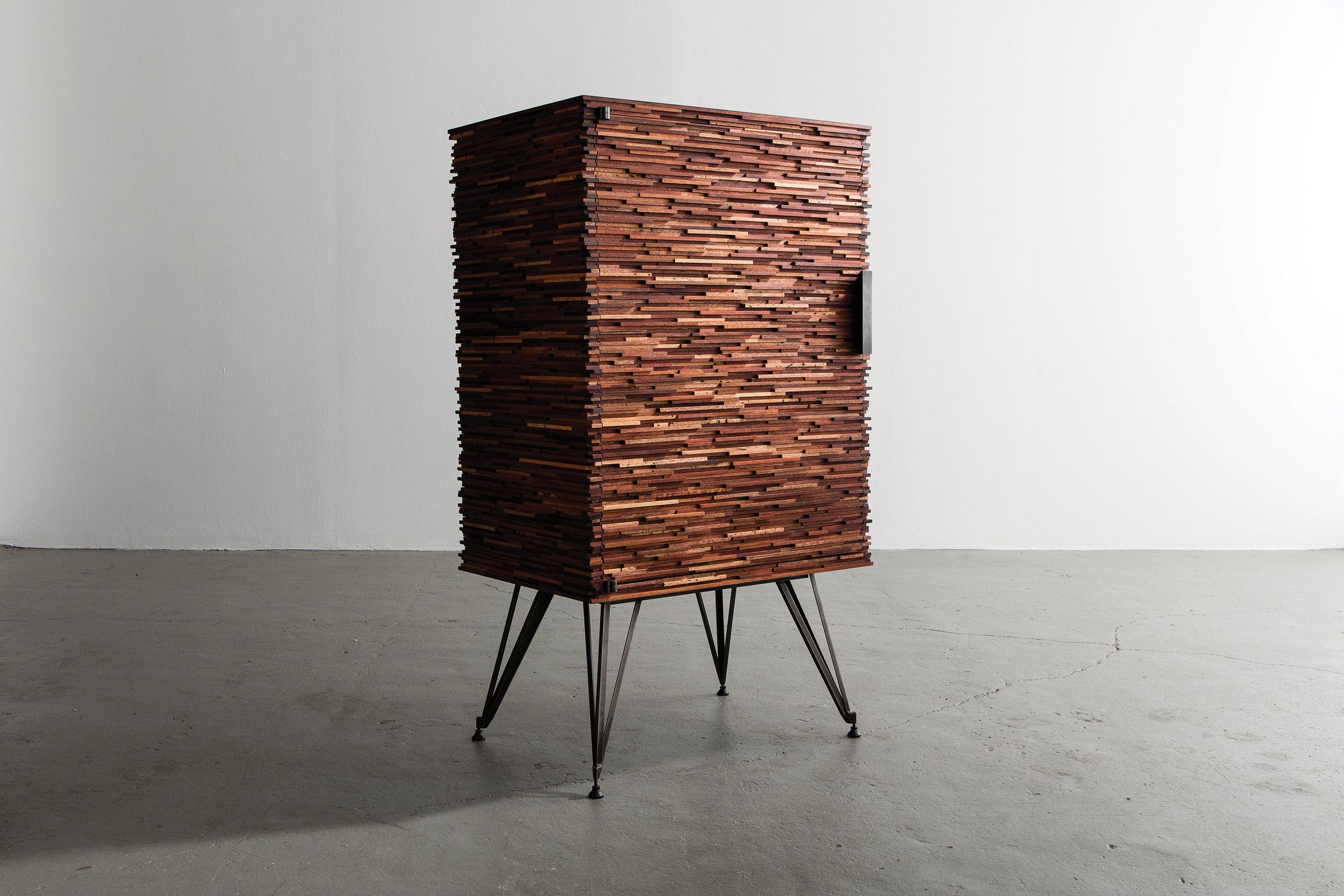 Contemporary Customizable STACKED Cellarette Dry Bar Cabinet Sideboard, by Richard Haining