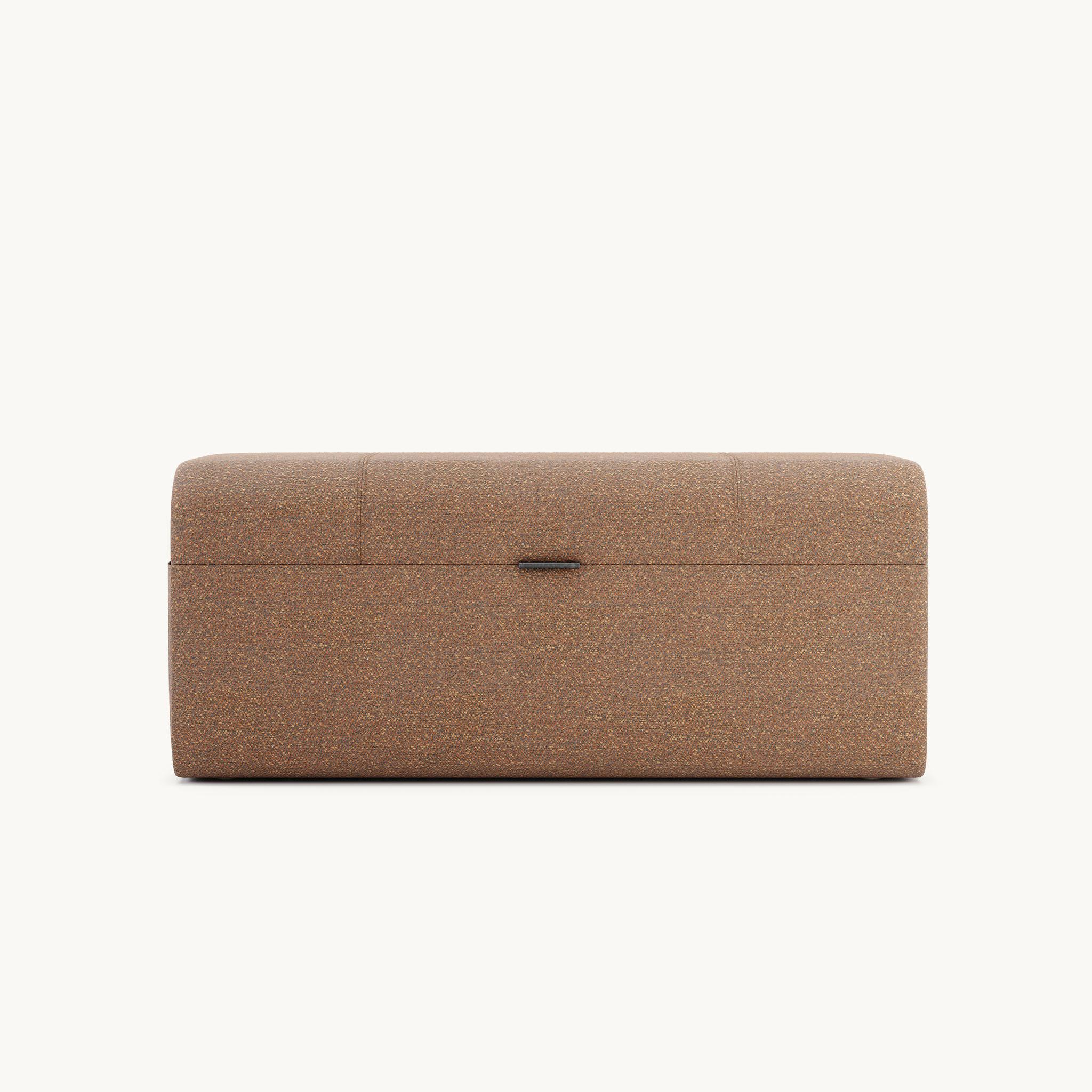 With a modern take on the traditional shapes and patterns of history, this pouf opens the door to a purposeful world, serving as a storage piece or even as additional seating. An effortless opening system takes over the contemporary field and gives