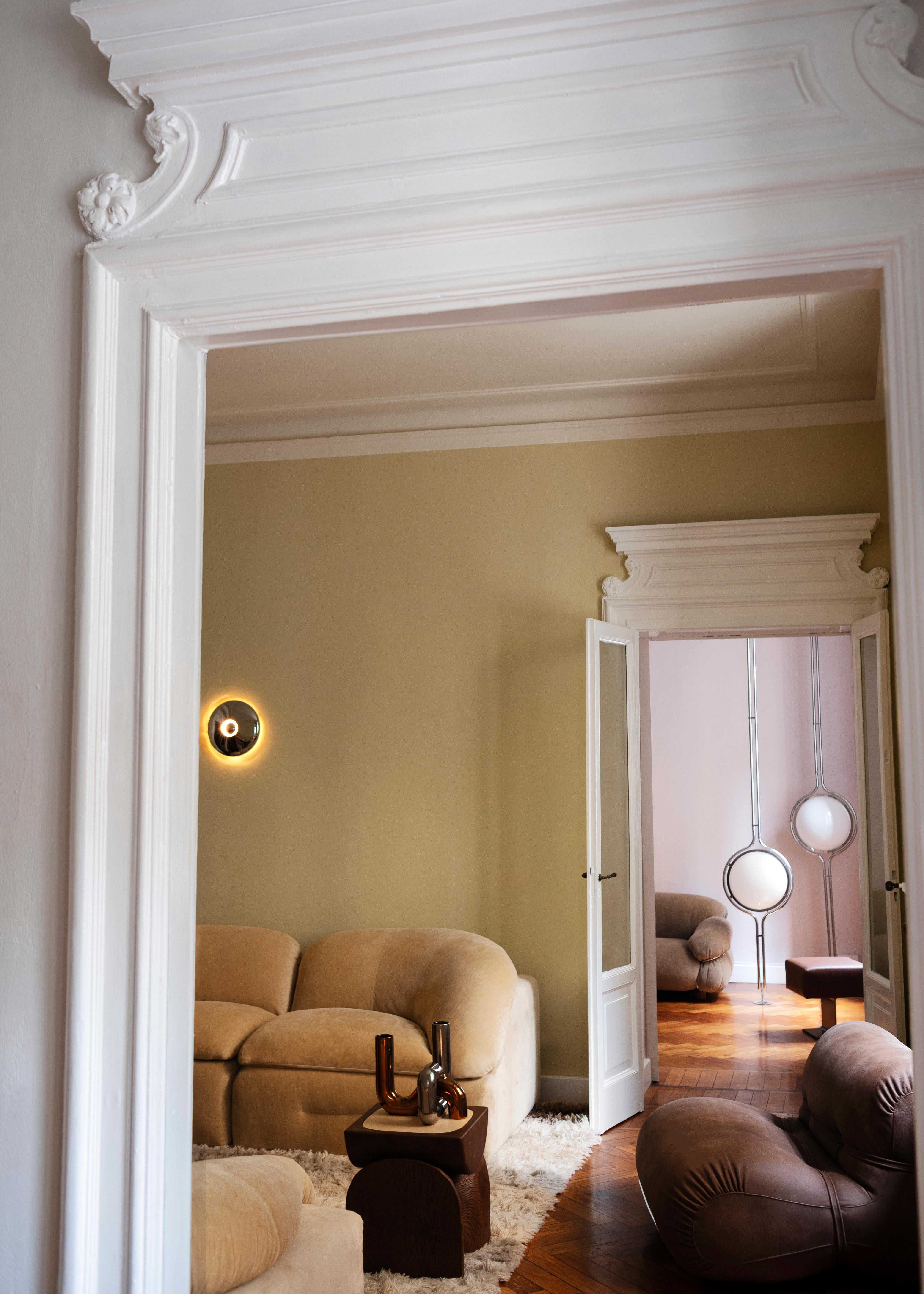 Price listed for starting fabric

Butter is a sculptural, squashy, modular sofa. Generous, butter-soft upholstery melts across oversized building block structures that can be curated and rearranged to your taste. “I wanted to create a chair as