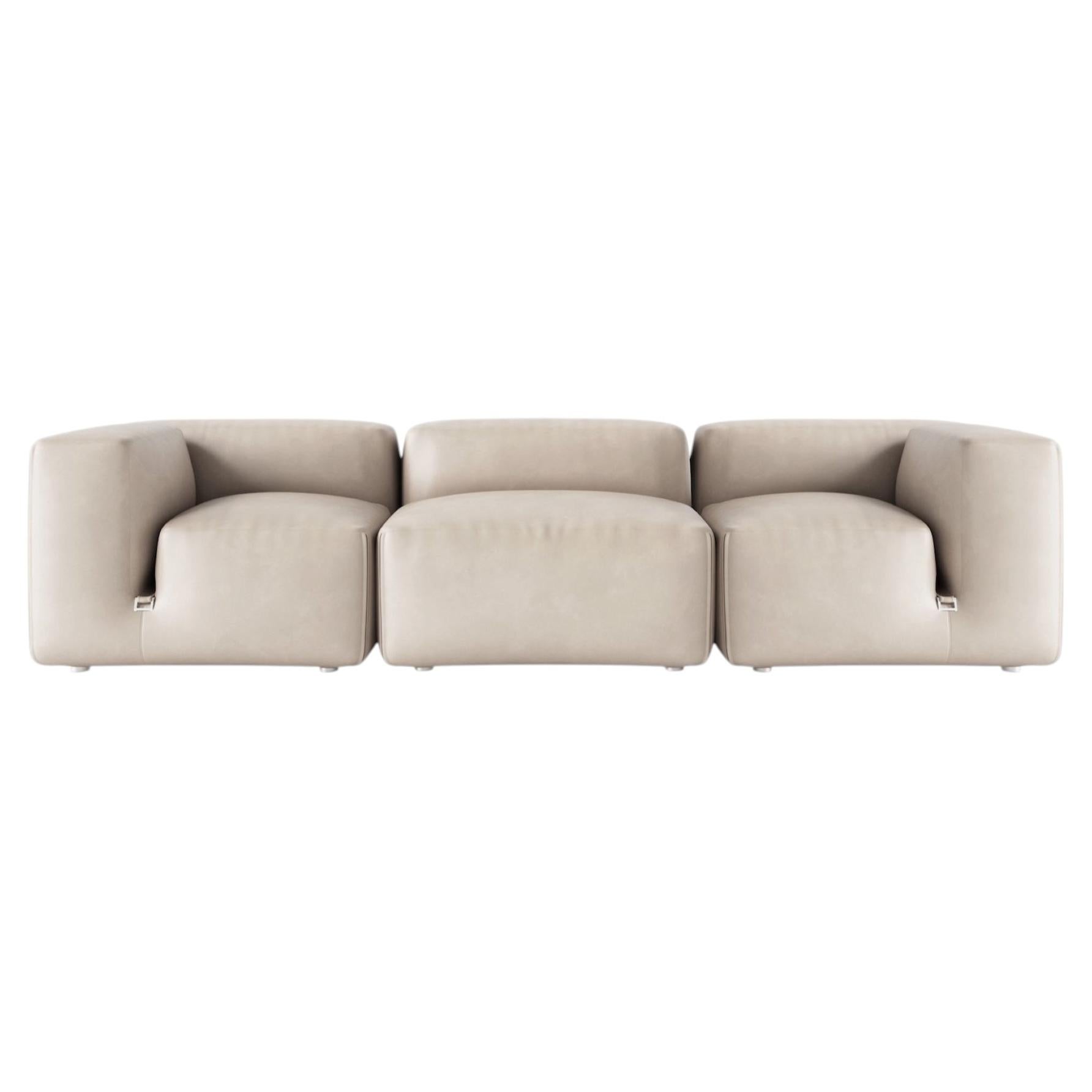 Customizable Tacchini Le Mura Modular 3 Seater Sofa by Mario Bellini For Sale