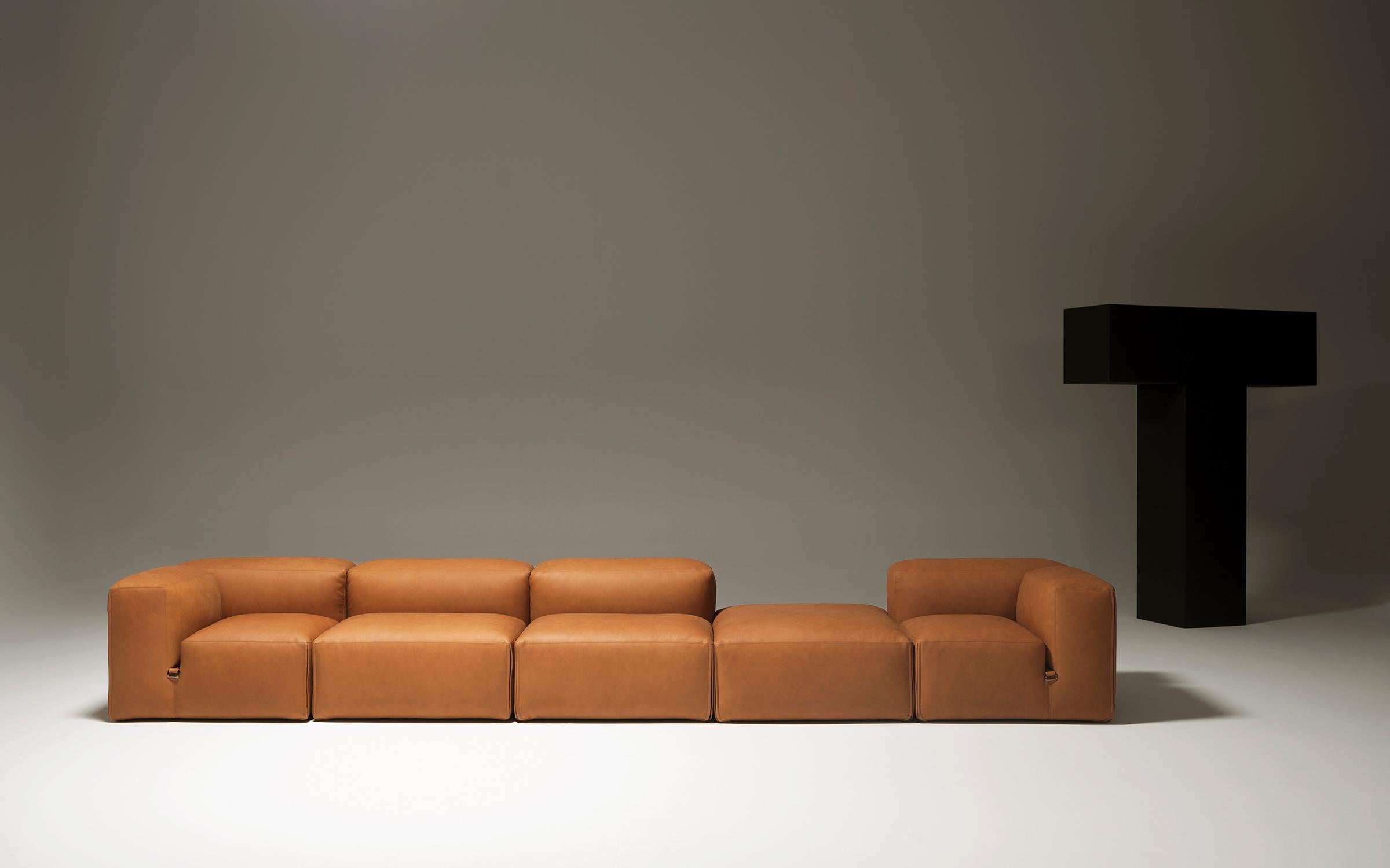 Canapé modulaire personnalisable Tacchini Le Mura conçu par  Mario Bellini en vente 4