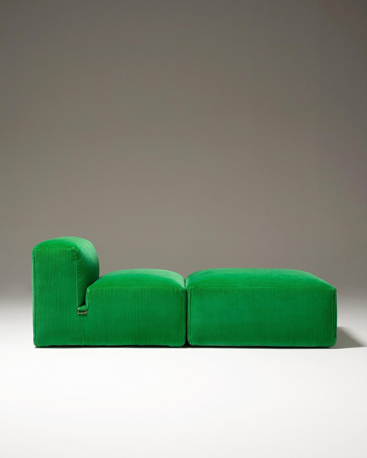 Modulares Tacchini Le Mura-Sofa, anpassbar, entworfen von Mario Bellini im Angebot 9