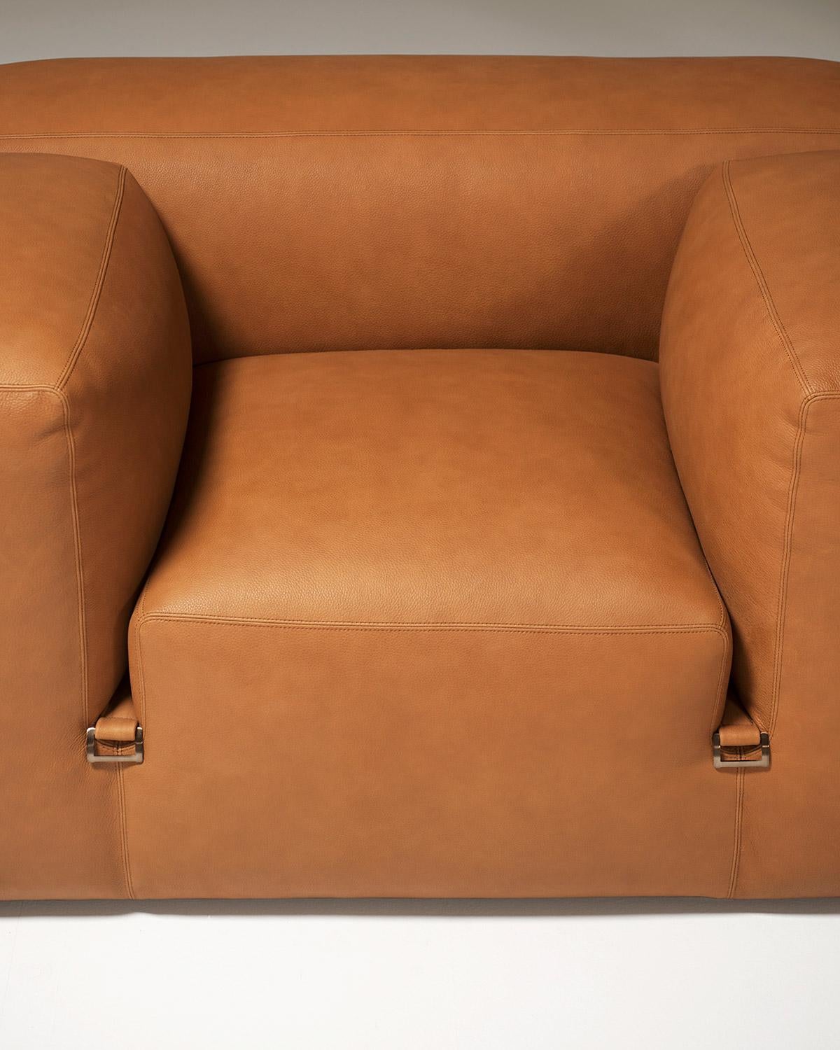 Modulares Tacchini Le Mura-Sofa, anpassbar, entworfen von Mario Bellini im Angebot 13