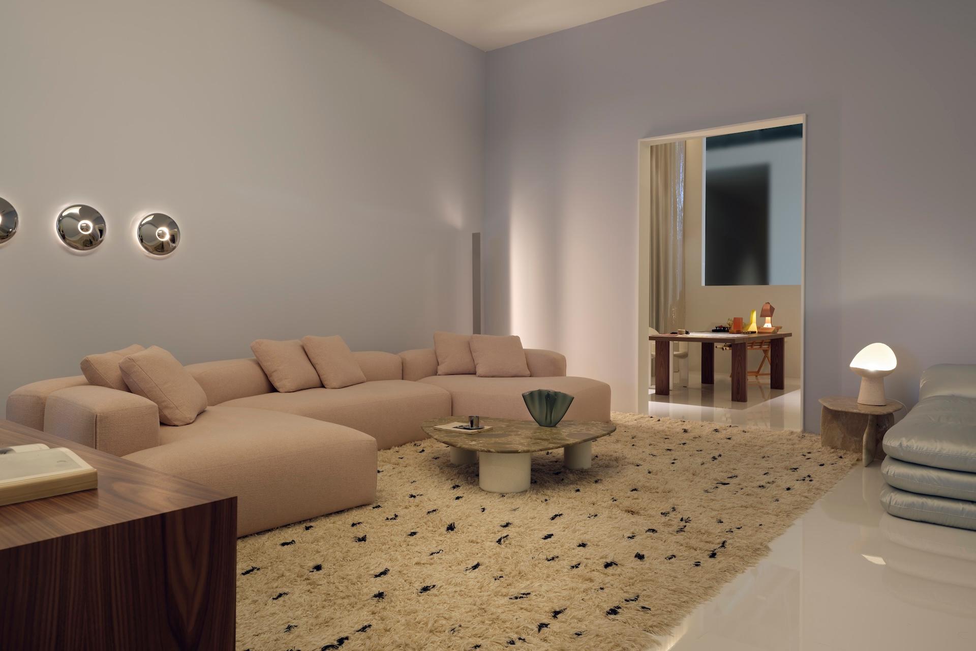 XXI secolo e contemporaneo Divano modulare personalizzabile Tacchini Le Mura XL di Mario Bellini in vendita