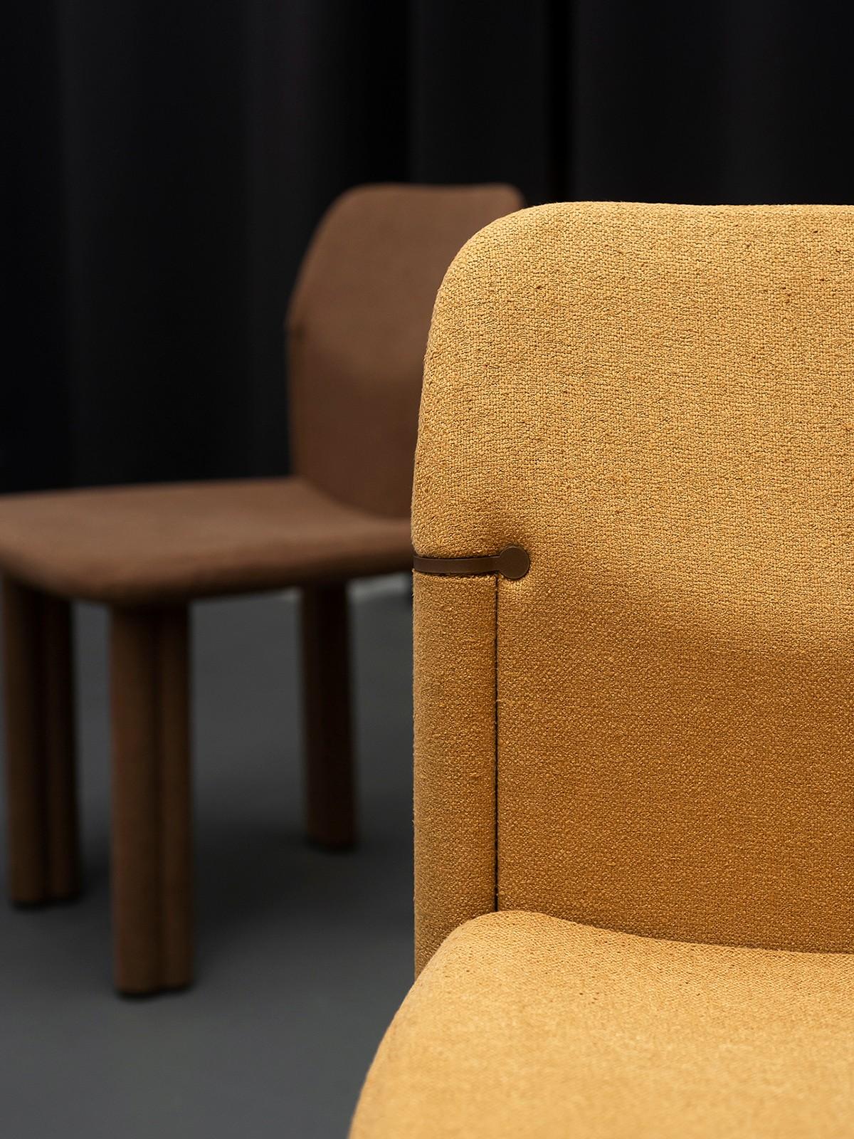 Contemporary Customizable Tacchini Sempronia Chair by Tobia Scarpa For Sale