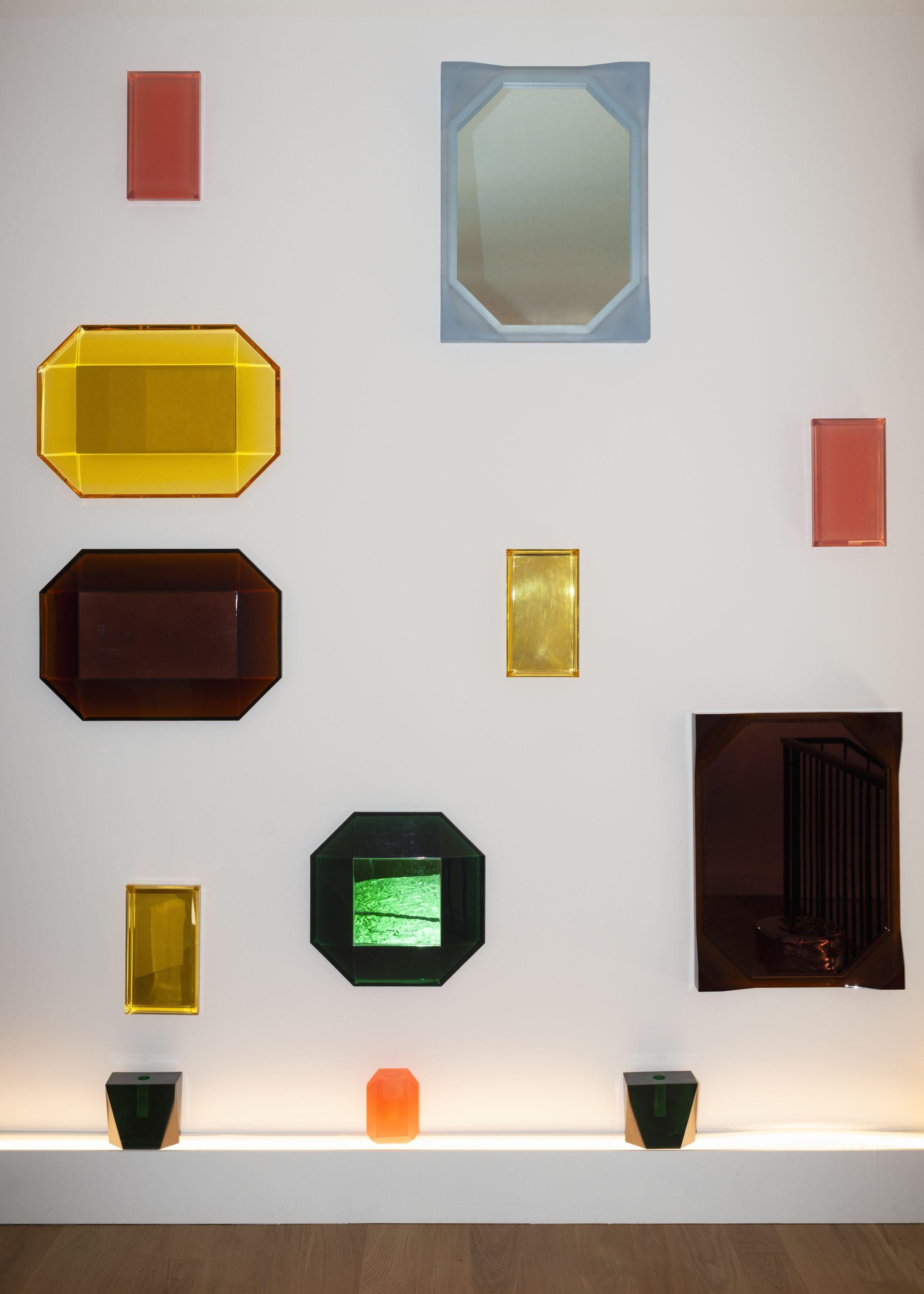 Customizable Tacchini Tact and Trace Mirrors by Objects of Common Interest Resina en venta