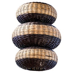 Customizable Unique Wicker Pendant