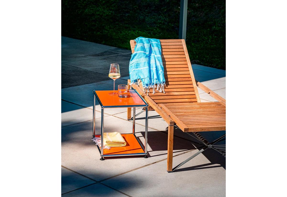 Acciaio Tavolino personalizzabile USM Haller (M21) di Fritz Haller e Paul Schaerer in vendita