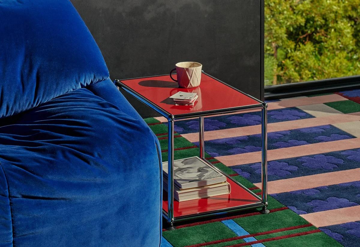 Swiss Customizable USM Haller side table (M22) by Fritz Haller and Paul Schaerer For Sale