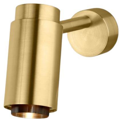 Anpassbare Wandleuchte 'Donya Pivot Reflector' von Anour, gebürstetes Messing