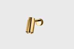 Customizable Wall Lamp 'Donya Pivot Reflector' by Anour, Polished Brass