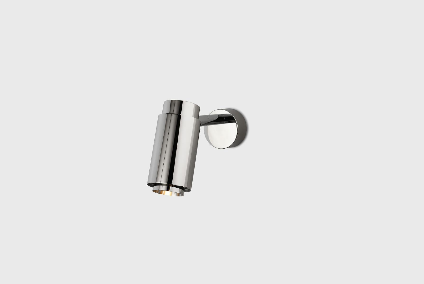 Applique personnalisable 'Donya Pivot Reflector', acier poli, plaque arrière en vente 9